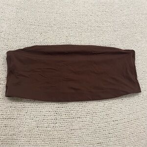 PINK Victoria’s Secret Unlined Bandeau Bra Brown Size XL